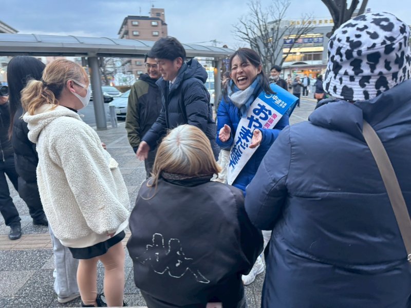 中野ひろまさ共同幹事長が応援にかけつけてくださりました！